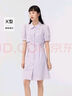 森馬（Semir）【連衣裙合輯】夏天女法式慵懶風裙子復(fù)古學院風針織裙雪紡碎花裙 E款田園風碎花裙-綠色調(diào)00344 XL 曬單實拍圖