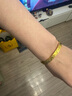 金喜晟 黃金碎金子手鐲女999足金爆閃碎碎冰手環(huán)個(gè)性新款金鐲子送女友 寬版 56圈 約13克(多退少補) 曬單實(shí)拍圖