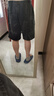 卡賓【做舊洗水】純棉重磅休閑短褲男25夏寬松透氣百搭五分衛褲 曬單實(shí)拍圖