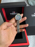 天梭（TISSOT）【官方授權(quán)店】手表 弗拉明戈系列1853皮帶鋼帶石英女表 藍色貝母盤T094.210.11.121.00 曬單實拍圖