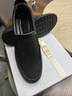 Bolomido奢侈高端品牌高檔皮鞋男真皮夏季透氣休閑一腳蹬打孔涼皮鞋男鞋子 黑色鏤空 40 曬單實(shí)拍圖