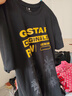G-STAR RAW夏季透氣新款男士純棉高端t恤短袖N(xiāo)ifous圓領(lǐng)印花打底衫D24681 深黑椰樹(shù)印花 L 曬單實(shí)拍圖