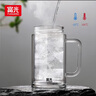 富光雙層玻璃杯支持團(tuán)購(gòu)定制泡茶杯辦公杯帶把 大容量男女水杯子580ML 曬單實(shí)拍圖