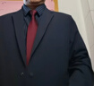 諾斯.馬丁高端真絲領(lǐng)帶男士免打結(jié)拉鏈暗紅色一易拉得新郎結(jié)婚禮盒禮物 曬單實(shí)拍圖