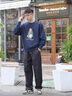 Teenie Weenie Men小熊男裝休閑寬松380g毛圈圓領(lǐng)大熊印花套頭衛(wèi)衣 藏青 L 曬單實(shí)拍圖