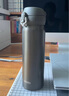 膳魔師（THERMOS）保溫杯鈦杯超輕便攜商務(wù)辦公杯咖啡杯水杯子 TCTG-500 GY太空灰 曬單實(shí)拍圖