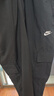 耐克（NIKE）男運動褲 夏季超薄 戶外工裝褲 直筒梭織HJ1991-010黑色 L 曬單實拍圖