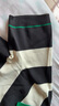 Navigare意大利小帆船撞色翻領(lǐng)短袖T恤女裝25夏季新款時(shí)尚條紋針織體恤衫 黑白條紋 L 曬單實(shí)拍圖