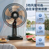 容聲（RONGSHENG）【純銅電機】電風扇家用16寸臺式風扇學生宿舍臥室搖頭定時小電扇臺扇 14英寸（塑葉）機械款 曬單實拍圖