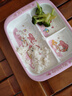 五和（WUHE）美樂(lè )蒂輔食碗兒童碗寶寶餐具分格餐盤(pán)吃飯碗密胺材質(zhì)防燙耐摔 三格餐盤(pán) 曬單實(shí)拍圖