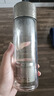 JRINKTEEA日本品牌純鈦杯蓋雙層玻璃杯茶水分離泡茶杯男女士禮品杯禮盒磁吸 錘紋玻璃杯升級(jí)款(鈦外殼320ML) 曬單實(shí)拍圖