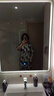 拉倫菲韻意式高端品牌 真絲連衣裙女2025夏季新款氣質(zhì)顯瘦桑蠶絲印花長裙 藏青底花 3XL 【130-140斤】 曬單實拍圖