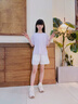 NICKYBABY女童運動(dòng)速干套裝夏季2025新款兒童跑步羽毛球訓練服冰絲短袖短褲 18530白色+19146紫色【套裝】 140 cm 曬單實(shí)拍圖