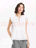 森馬（Semir）短袖襯衫女木耳邊蝴蝶結(jié)浪漫溫柔2025夏飛袖肌理襯衣109325104003 曬單實拍圖