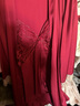 莫代爾結(jié)婚性感睡衣情侶新婚蝴蝶晨袍女新婚家居服紅色本命年25新品 曬單實(shí)拍圖