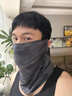 正黛防曬面罩男夏季防紫外線遮全臉護(hù)頸面巾遮陽(yáng)冰絲面紗登山騎行冰袖 黑色迷彩兩件套【面罩+冰袖】 曬單實(shí)拍圖