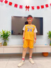 尼諾童兒童籃球服套裝湖人23號(hào)詹姆斯男小學(xué)生比賽運(yùn)動(dòng)籃球訓(xùn)練營(yíng)定制 湖人短袖黃色-23號(hào)詹姆斯 L碼（140-150CM 66-76斤） 曬單實(shí)拍圖