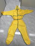 盾護(hù)貓防護(hù)服連體全身防化服耐酸堿防腐蝕一次性工作噴藥防毒化學(xué)實(shí)驗(yàn)室 防護(hù)服+手套（1套） L 曬單實(shí)拍圖