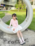 G.DUCKKIDS小黃鴨兒童防曬衣女童夏季2025新款冰絲薄款外套女寶寶連帽防曬服 白色 140 (建議125-135cm 7-8周歲） 曬單實(shí)拍圖