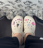 卡駱馳crocs貝拉洞洞鞋沙灘鞋包頭女鞋厚底拖鞋|210062 冬日白 -11S(含智必星） 37 (230mm) 38 曬單實(shí)拍圖