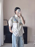 衣品元雪紡印花白襯衫港風(fēng)復(fù)古女2025夏季新款寬松休閑遮肚子上衣設(shè)計感 白色 M (100-110斤) 曬單實拍圖