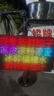 地攤神器led顯示屏擺攤滾動走字幕全彩燈箱廣告牌USB5V改字 50*35全彩四排圖案動畫5V 曬單實拍圖