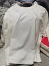 雲上生活白色長(cháng)袖T恤基礎新款設計感圓領(lǐng)T打底衫2026春T6018X 象牙白 M 曬單實(shí)拍圖
