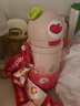 babycare草莓兒童保溫杯嬰幼兒寶寶水杯吸管杯學(xué)飲杯外出水壺兒童水杯 贈(zèng)直通吸嘴-背帶款引力洋紅 450ml 曬單實(shí)拍圖