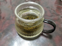 摩登主婦茶杯個人專用茶水分離杯辦公室茶具男士水杯玻璃泡茶杯子 園趣豎紋泡茶杯矮款（胡桃木蓋） 曬單實拍圖