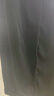 齊黛（QUEDIT）黑色真絲休閑褲女2026春夏新款松緊腰彈力百搭錐形褲九分直筒褲子 黑色 L /推薦100-110斤 曬單實(shí)拍圖