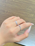 老鳳祥情定今生銀情侶戒指男女款對戒求婚表白七夕情人節(jié)禮物送男女友 情定今生對戒 曬單實(shí)拍圖