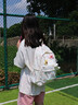 Walker Shop學(xué)生書(shū)包女2025新款時(shí)尚甜美小學(xué)生雙肩包女初中生大容量背包 白色 星星掛件+毛球掛件 曬單實(shí)拍圖