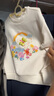 巴拉巴拉女童衛(wèi)衣甜美可愛上衣卡通印花秋裝 米白10302 110cm 曬單實拍圖