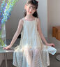 G.DUCKKIDS2025新款夏季甜美吊帶連衣裙女童百搭公主裙120-170cm米杏色 米杏色 120 cm 曬單實(shí)拍圖