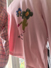 安奈兒（Annil）童裝女童圓領(lǐng)長(cháng)袖T恤2025春新款 落櫻粉 160  曬單實(shí)拍圖