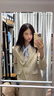 源菲埡短款休閑西裝外套女2025新款小個(gè)子高級(jí)感大學(xué)生面試正裝職業(yè)套裝 單件杏色西裝 L 曬單實(shí)拍圖