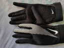 耐克保暖足球手套(1副)春季實(shí)用加絨NIKE THERMA-FIT HF0546 011黑/黑/白 M 曬單實(shí)拍圖