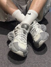 斐樂（FILA）男鞋蕨草鞋2代老爹鞋易烊千璽同款2025夏季新款透氣休閑鞋運動鞋 南極灰/霧霾灰-VA 43 曬單實拍圖