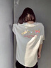 風(fēng)采兔 100%純棉日系可愛卡通短袖t恤女2025新款小個(gè)子軟妹減齡百搭上衣 白色 M 曬單實(shí)拍圖
