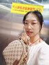 袋鼠（KANGAROO）高級(jí)感斜挎小包包女2024新款時(shí)尚單肩小圓包品牌大容量手提包 棋盤格-卡其 (加兩根肩帶) 曬單實(shí)拍圖