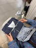 無(wú)印良品（MUJI） 女式 涼感雙層紗織 短袖睡裙 家居服 25年夏季 涼感物語(yǔ)FD20CC5S 煙熏粉色豎條紋 L -XL 170/92A 曬單實(shí)拍圖