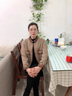 恒源祥2025新款媽媽春裝小香風(fēng)圓領(lǐng)外套中老年女裝春秋洋氣針織毛呢上衣 咖色 M (建議85-105斤) 曬單實(shí)拍圖