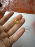 中國(guó)黃金（CHINA GOLD）小貓咪黃金項(xiàng)鏈女款足金可愛(ài)小貓吊墜情人節(jié)生日禮物送女友老婆 貓咪吊墜【配S925鏈】約0.3g 曬單實(shí)拍圖