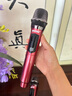 MICGRS無線麥克風(fēng)一拖四家庭K歌家用話筒電腦直播KTV廣播會(huì)議主持演出功放會(huì)議室廣場唱歌戶外充電話筒 U2紅一拖二(高端咪芯) 曬單實(shí)拍圖
