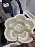 奧美優(yōu)（AOmeiyou）廚房備菜盤火鍋拼盤蔬菜盤分格可旋轉(zhuǎn)多功能洗菜盆瀝水籃6格 曬單實(shí)拍圖