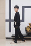 G.DUCKKIDS男童睡衣春秋款棉2025中大兒童家居服春季8長(zhǎng)袖9孩棉10兩件套裝12 黑色 313M口袋棉紗款 160 cm 建議身高155cm左右 曬單實(shí)拍圖