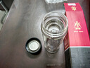明徽（MINGHUI）水杯男士茶杯雙層玻璃杯泡茶耐熱防爆耐高溫茶水分離大容量杯子 商務(wù)黑【雙層隔熱 可車載】 400ml 【高硼硅玻璃 不銹鋼回流蓋】 曬單實拍圖