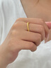 中國(guó)黃金CHINA GOLD紫荊花黃金戒指女足金素圈戒七夕情人節(jié)禮物送女友老婆生日實(shí)用 京速達(dá)-足金紫荊花戒指 15-16# 曬單實(shí)拍圖