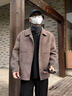 玖慕（JIUMU）純羊毛男士圍脖冬季戶外防寒秋冬騎行護頸男生保暖脖套圍巾男禮物 曬單實拍圖