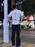 安初夏190夏季高個(gè)子加長(zhǎng)版褲子男夏季長(zhǎng)腿哥寬松運(yùn)動(dòng)直筒工裝休閑褲子 淺灰色 XL 建議140斤左右體重 曬單實(shí)拍圖